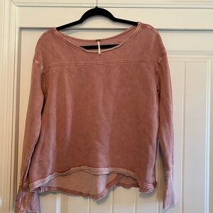 Free People pink  pullover